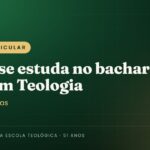 Grade curricular e disciplinas do bacharel livre em Teologia do IBADERJ