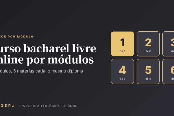 Curso bacharel livre online por módulos do IBADERJ