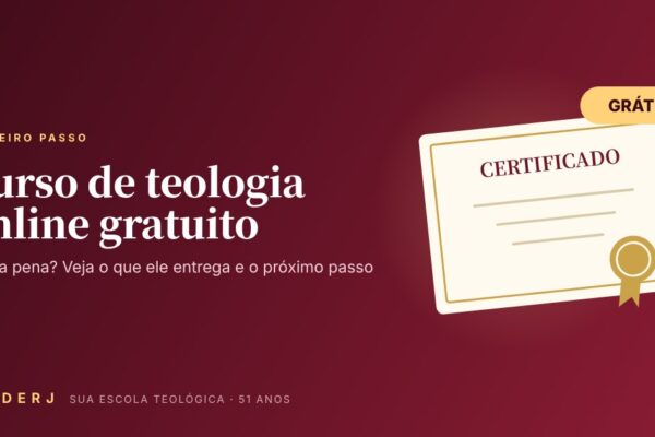 Curso de teologia online gratuito do IBADERJ